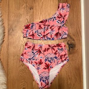 Cupshe Pink High Waist Bikini